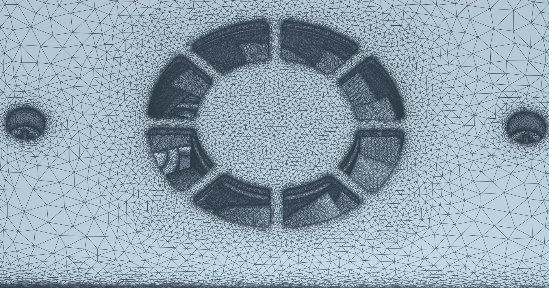 DC MRF surface mesh near the fan