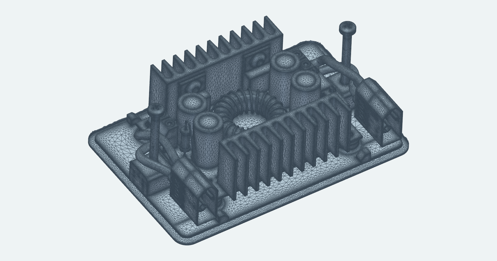 DC MRF surface mesh with selected bodies removed