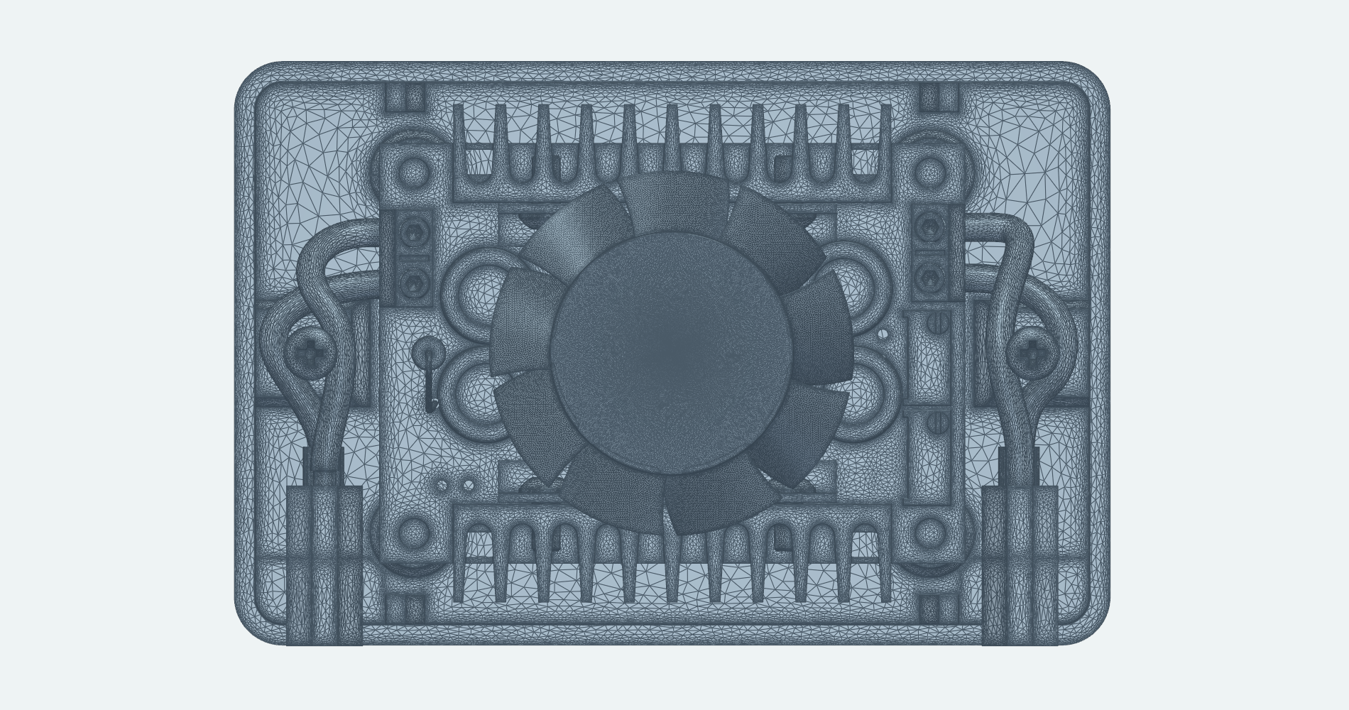 DC MRF surface mesh from the top viewpoint
