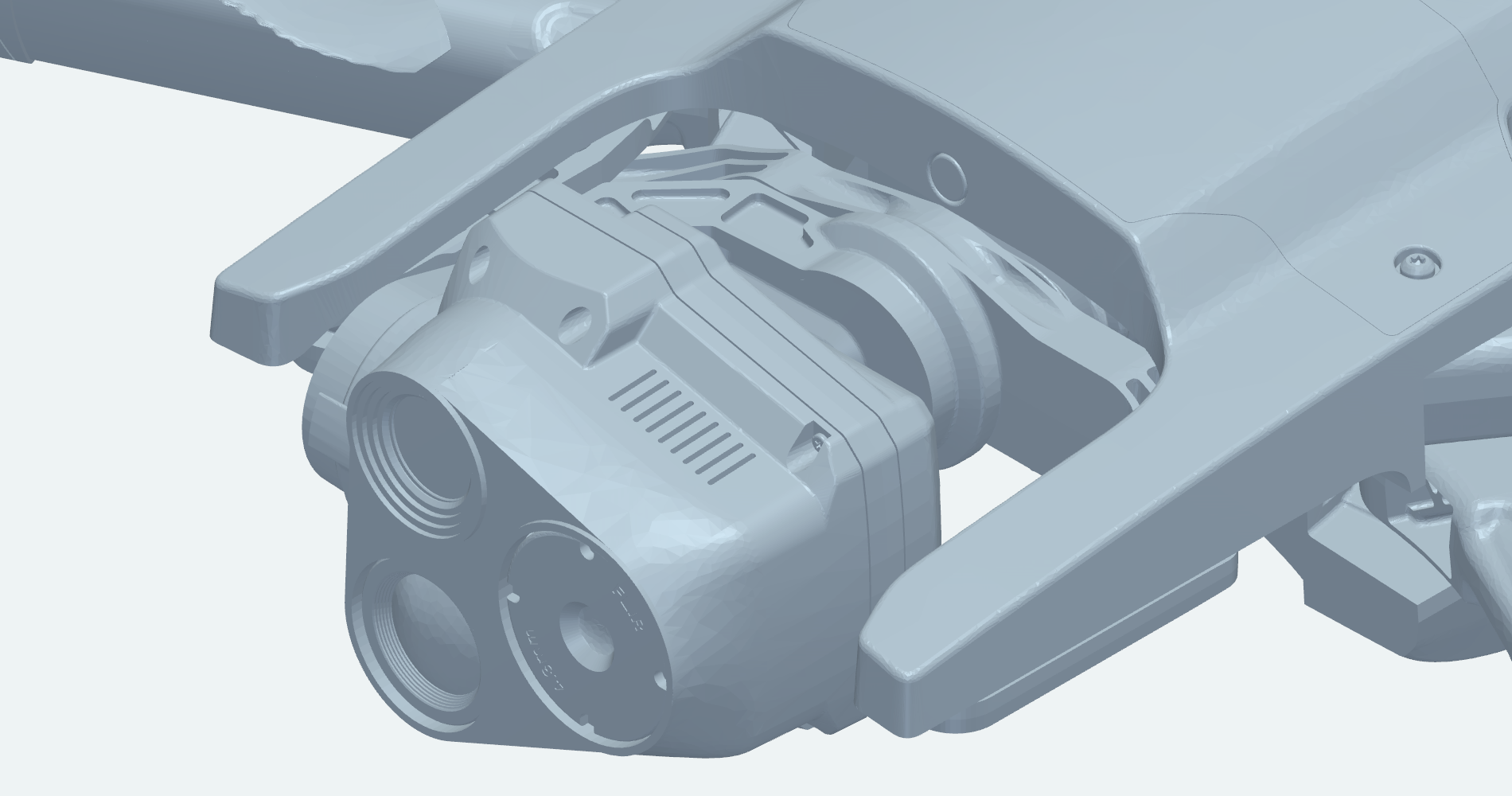 Geometry of the Parrot ANAFI camera assembly