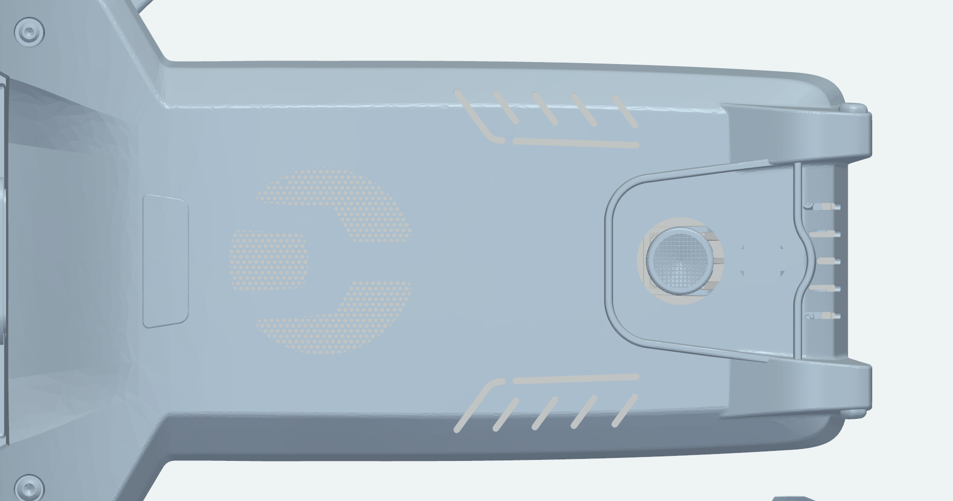 Input geometry of the Parrot ANAFI underside assembly